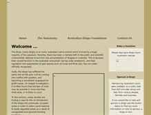 Tablet Screenshot of dingofoundation.org
